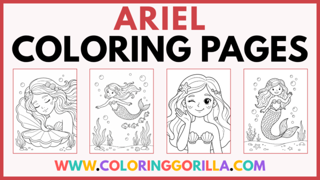 30+ Ariel Coloring Pages (Free Printable PDFs)