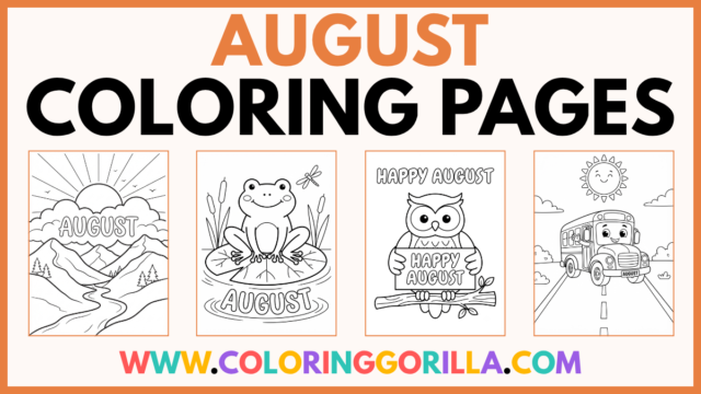50+ August Coloring Pages (Free Printable PDFs)
