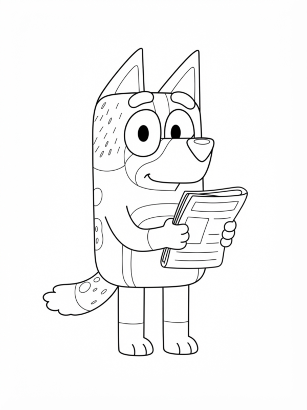 Bandit Holding a Newspaper