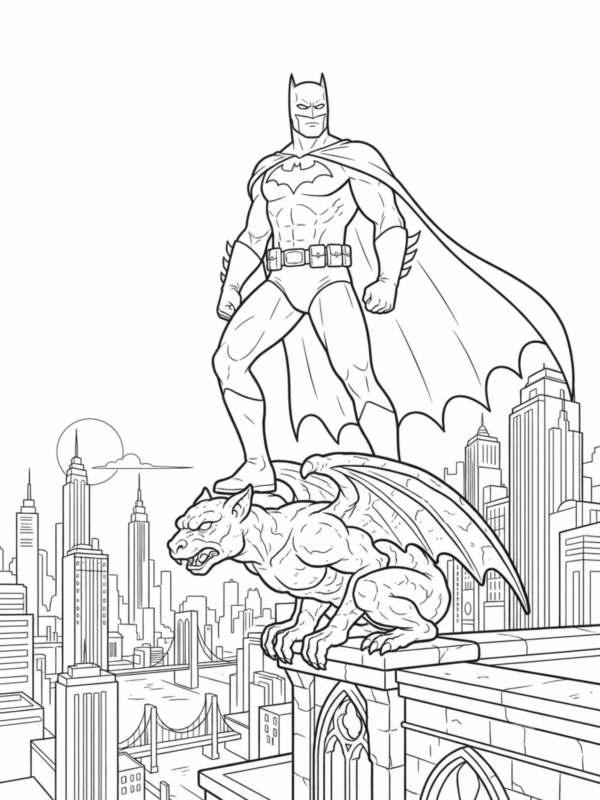 Batman on a Rooftop