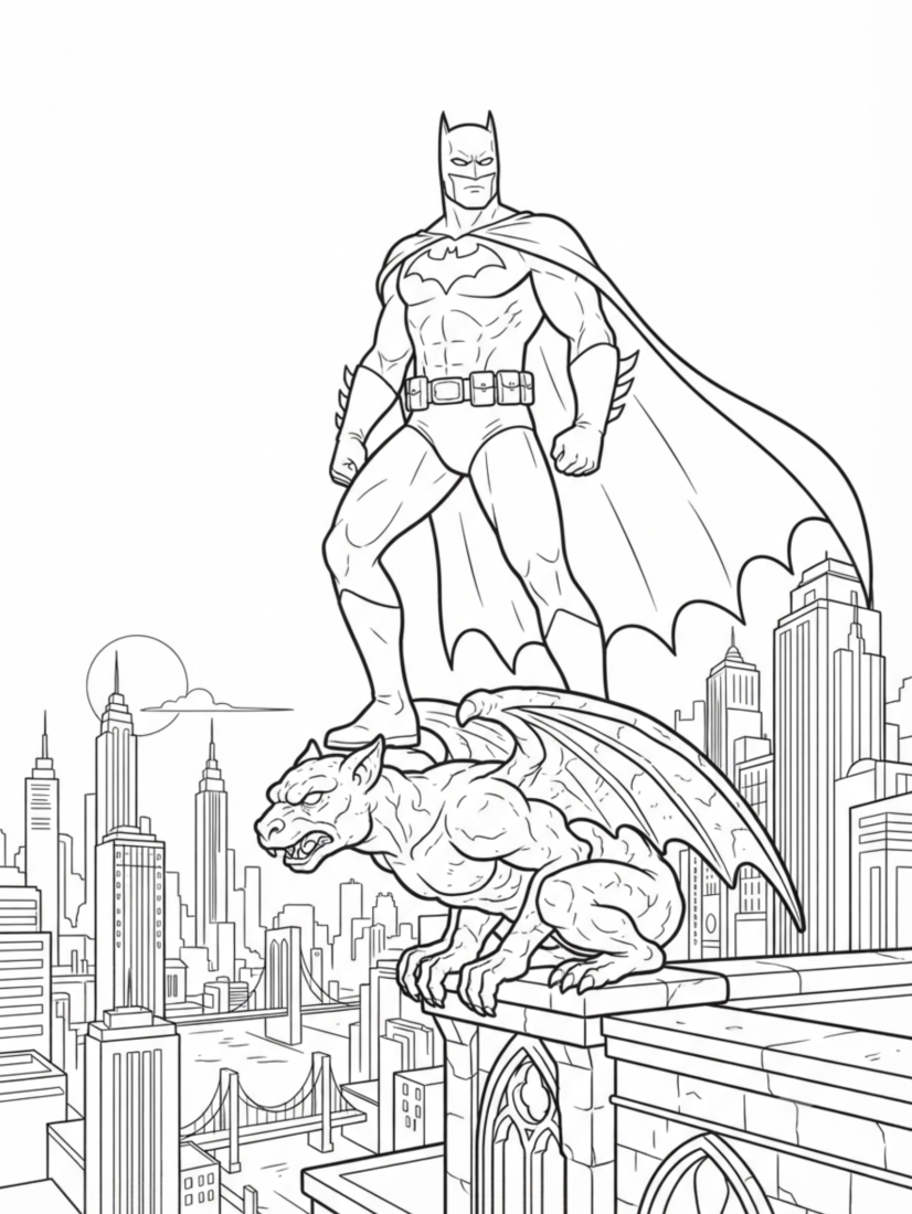 Batman on a Rooftop