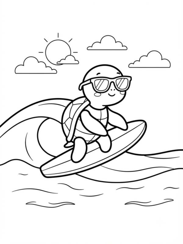 Surfing Turtle