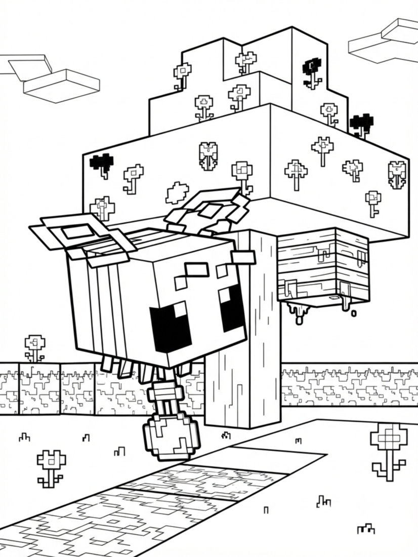 Bee Delivering Honey