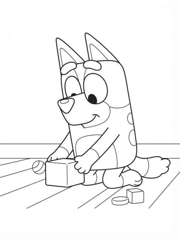 Bingo Playing with Blocks