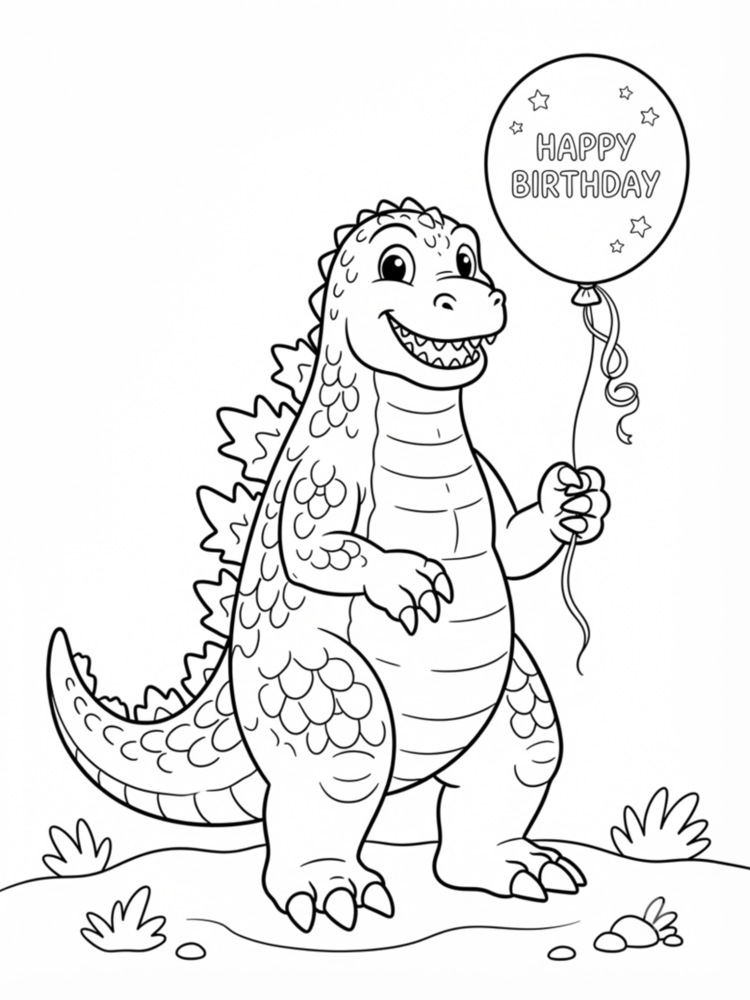 Birthday Godzilla