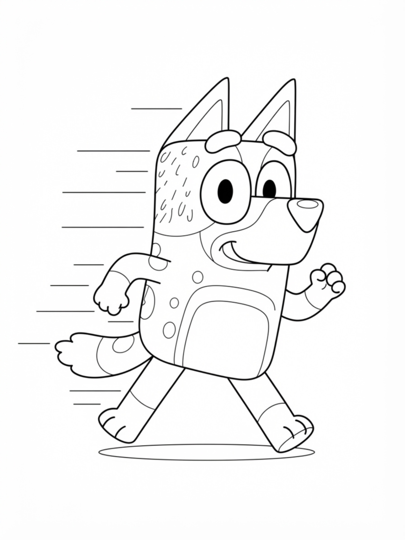 Bluey Running