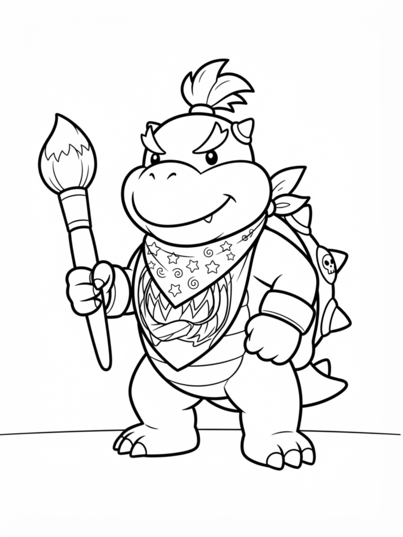 Bowser Jr.’s Playful Look: