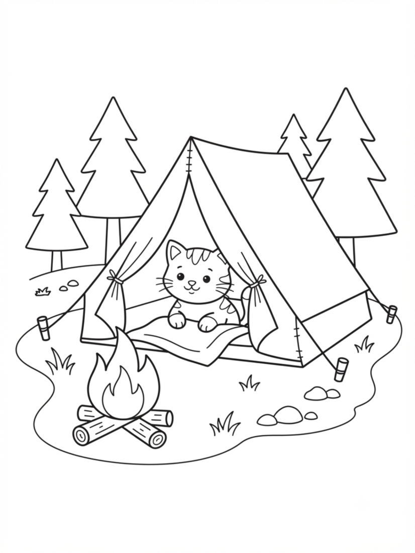 Camping Cat