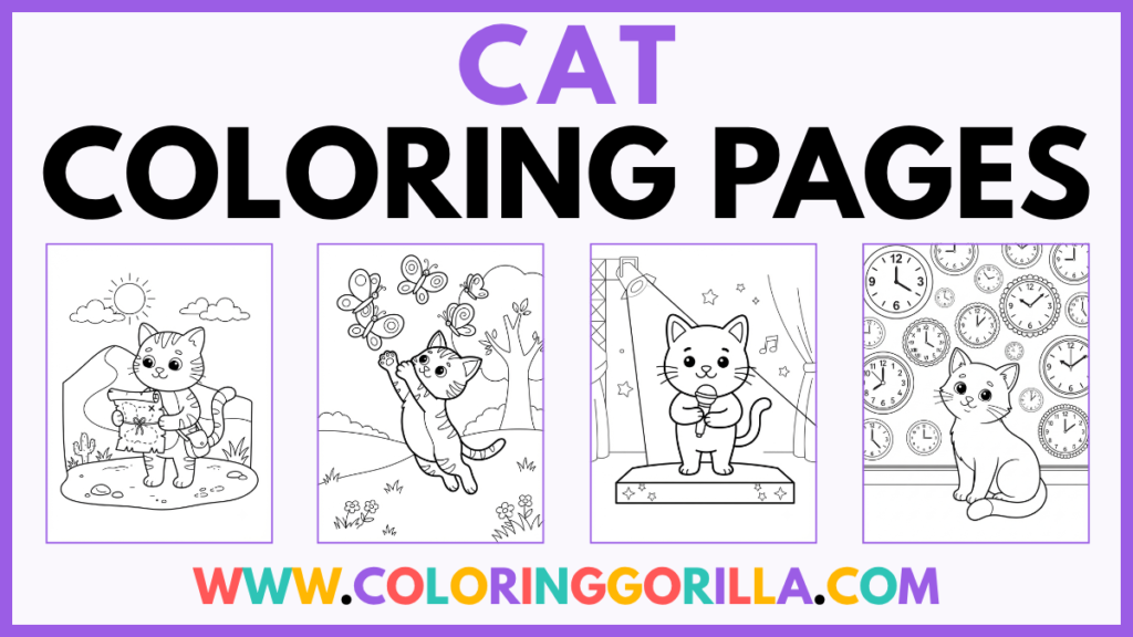 65+ Cat Coloring Pages (Free Printable PDFs)