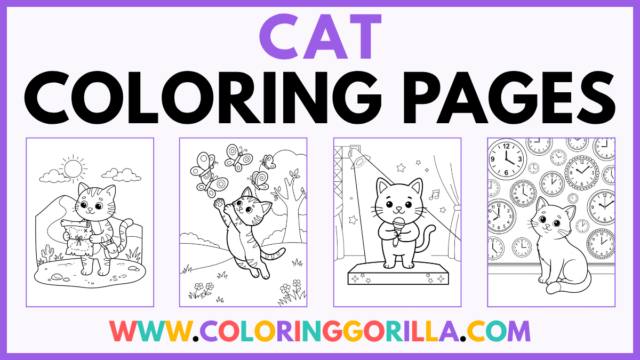 65+ Cat Coloring Pages (Free Printable PDFs)