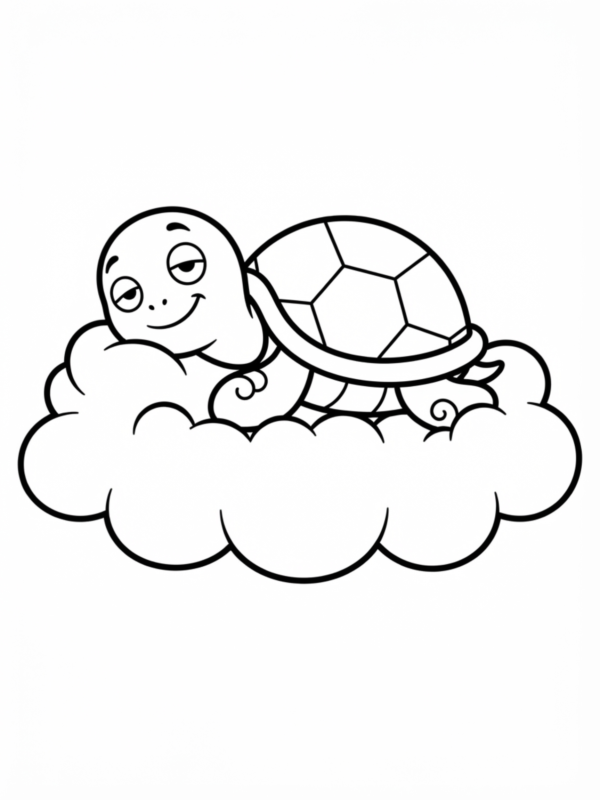 Cloud Floating Turtle