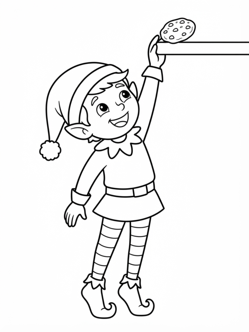 Elf Standing on Tiptoes