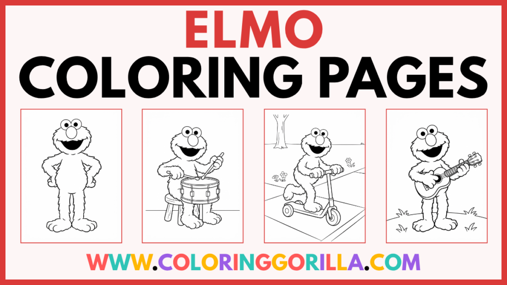35+ Elmo Coloring Pages (Free Printable PDFs)