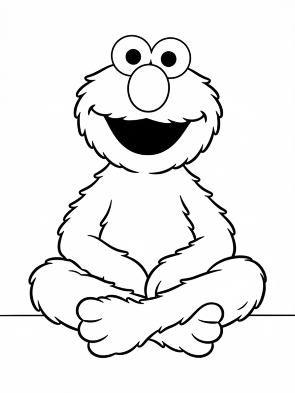 Elmo Sitting Down