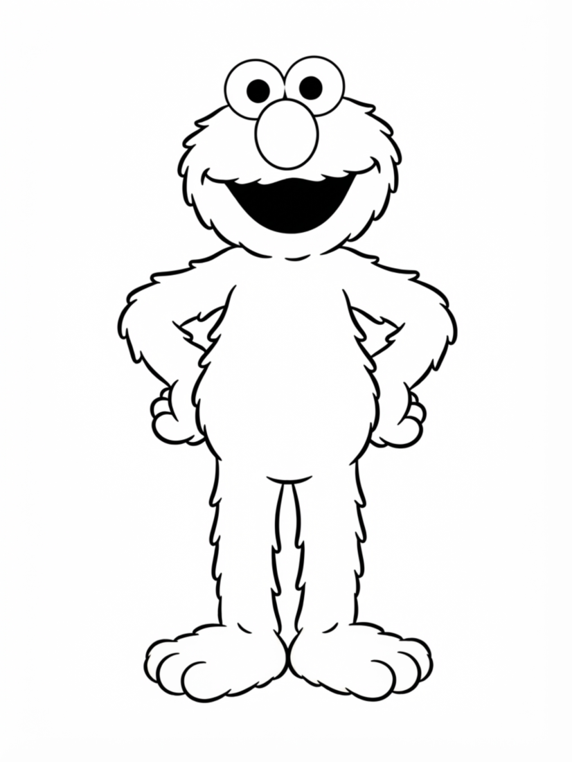Elmo Standing Proud