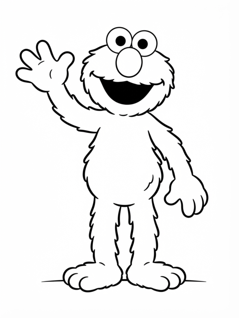Elmo Waving Hello