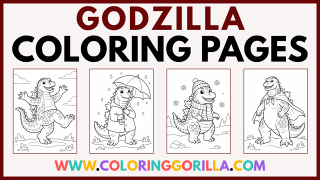 50+ Godzilla Coloring Pages (Free Printable PDFs)