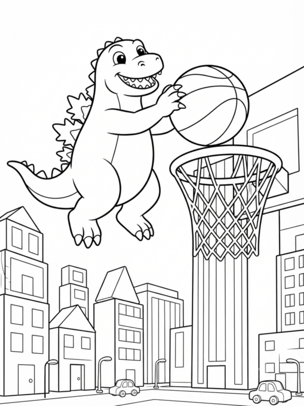 Godzilla’s Basketball