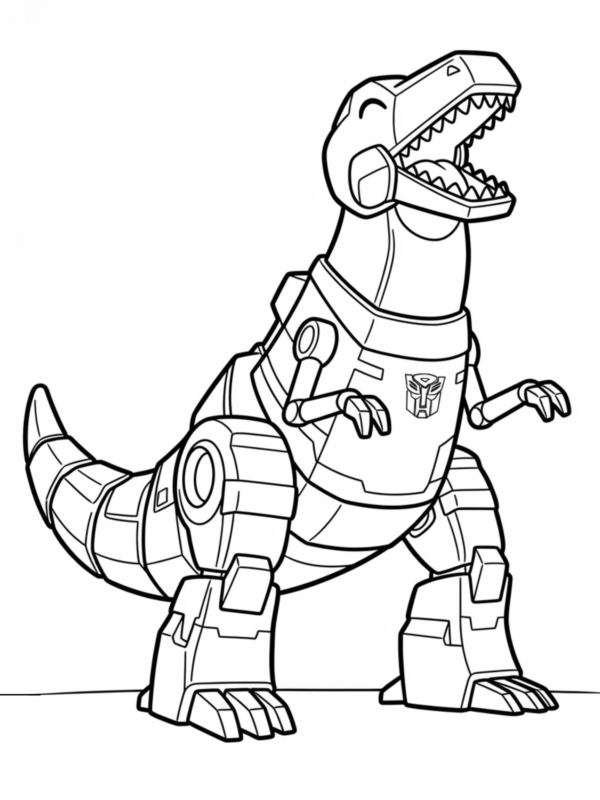 Grimlock in Dinosaur Mode Roaring