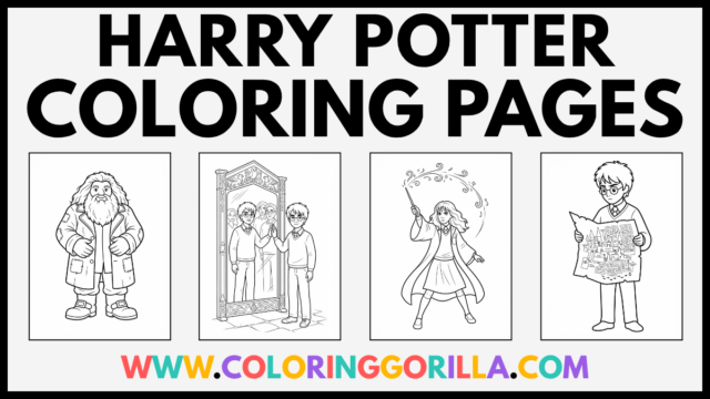 60 Harry Potter Coloring Pages (Free Printable PDFs)