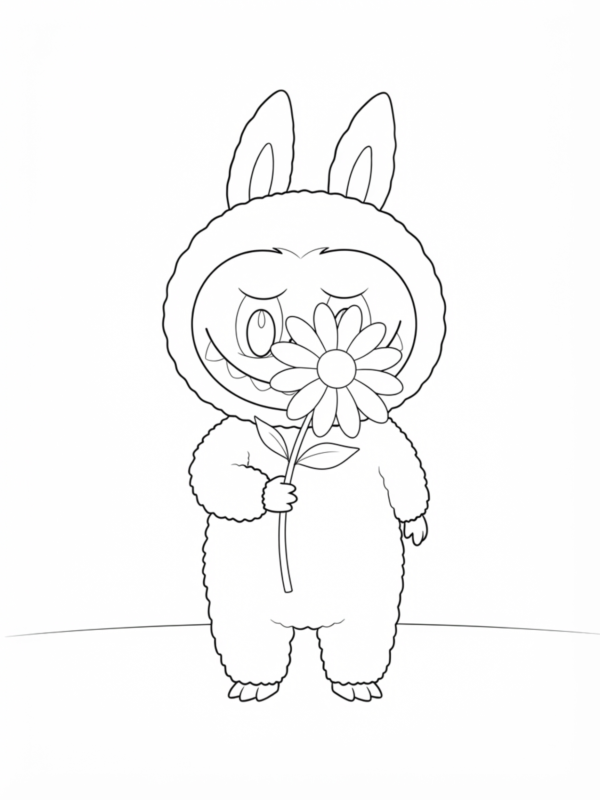 Holding a Flower