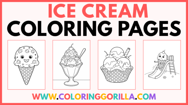 30+ Ice Cream Coloring Pages (Free Printable PDFs)