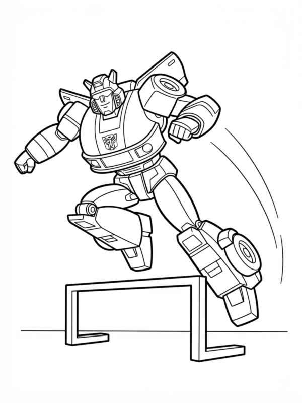 Jazz Jumping Over an Obstacle