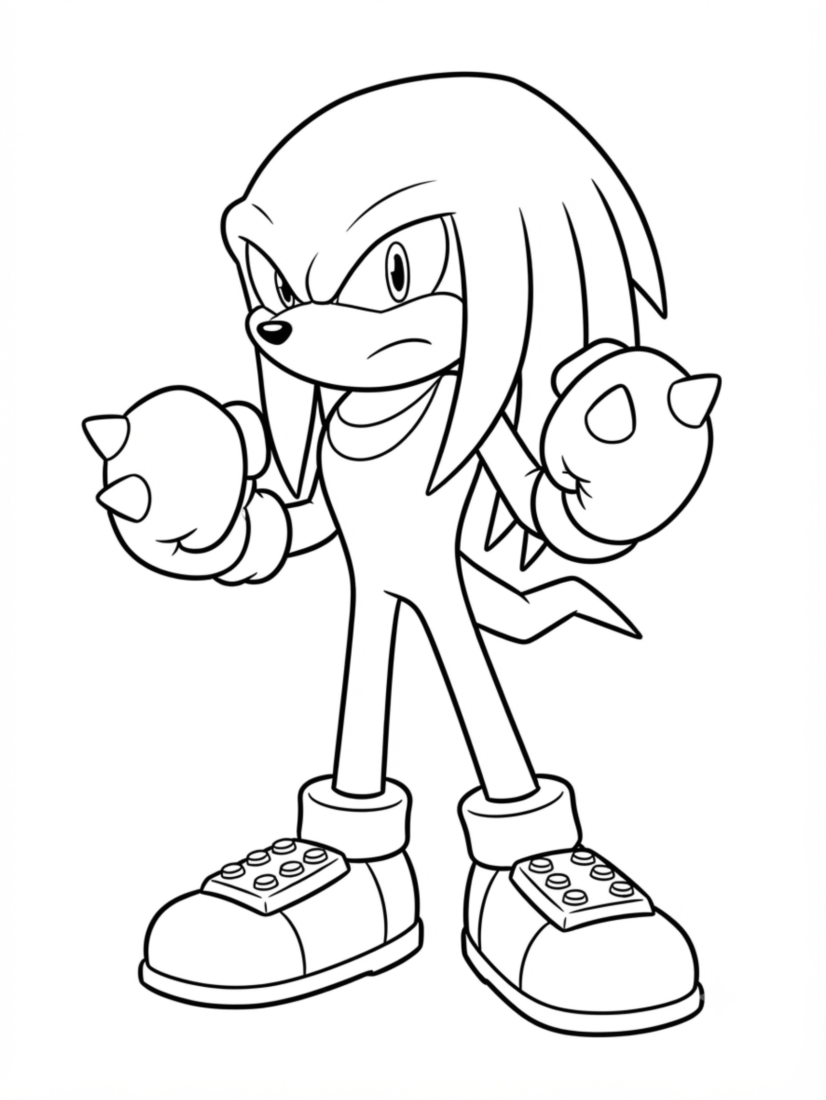Knuckles Posing