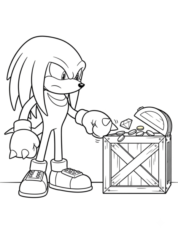 Knuckles Punching a Box