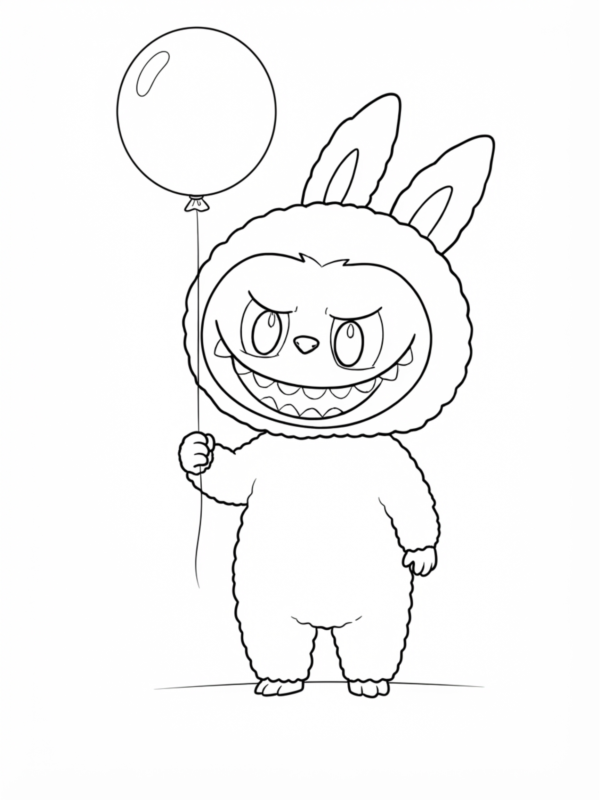 Labubu with a Balloon