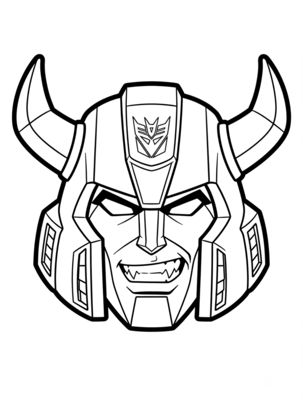 Megatron Grinning Face Close-Up