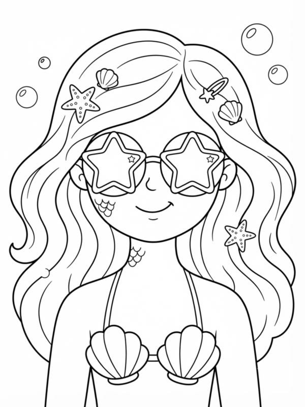 Mermaid with Sunglasses