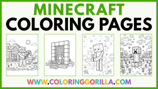 50+ Minecraft Coloring Pages (Free Printable PDFs)