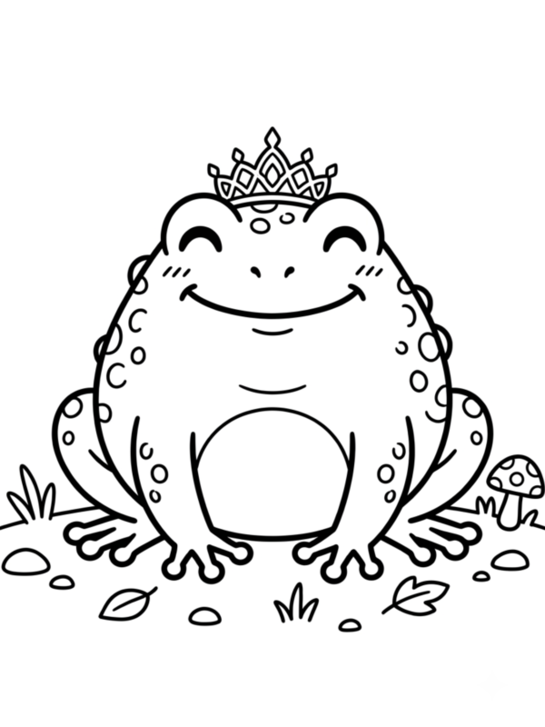 Princess Frog with a Tiara