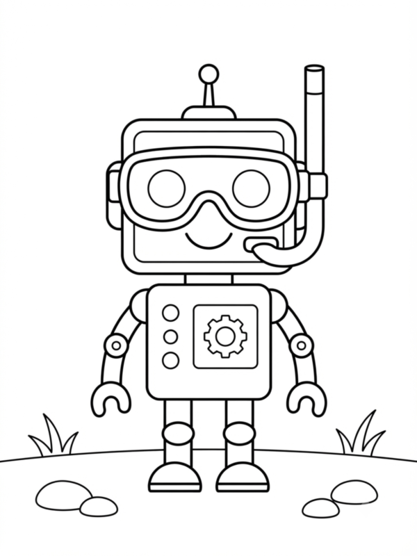 Robot at the Beach