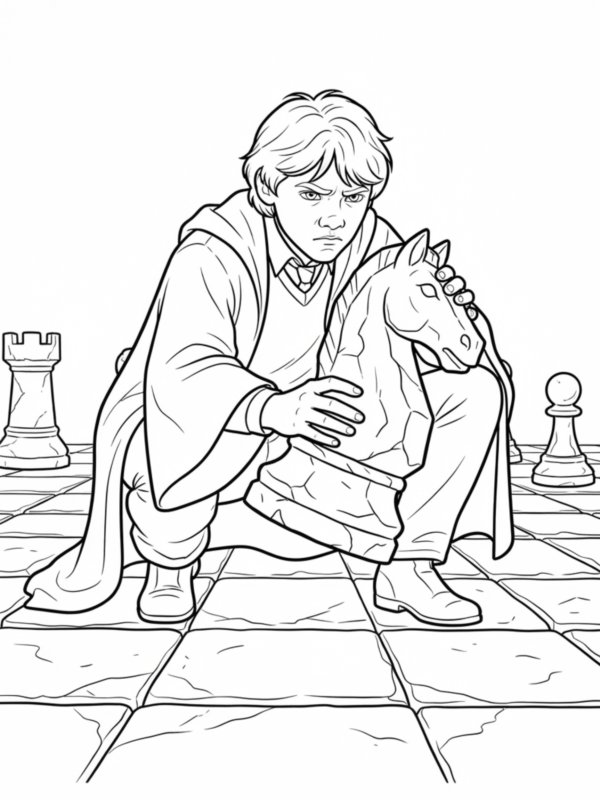 Ron Playing Chess