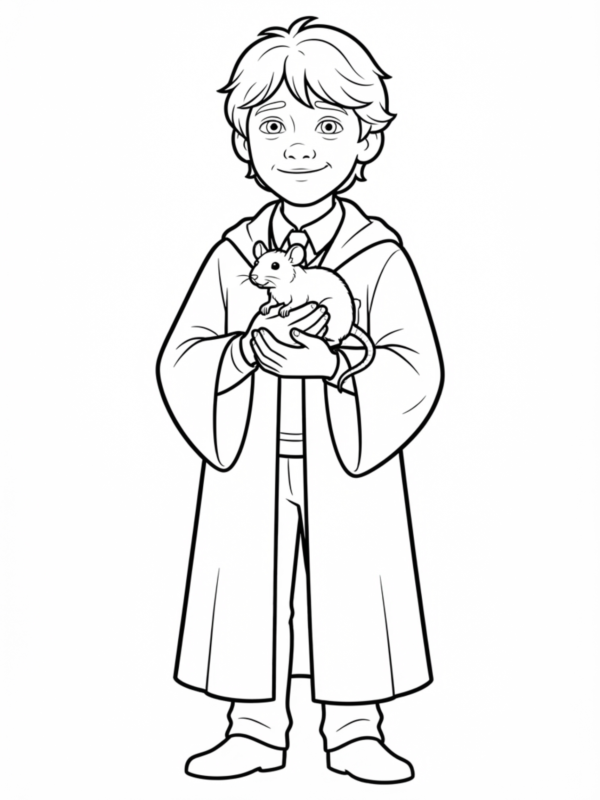 Ron Weasley with Scabbers
