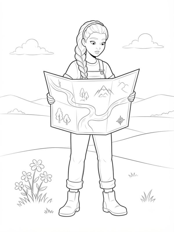 Rumi Looking at a Map