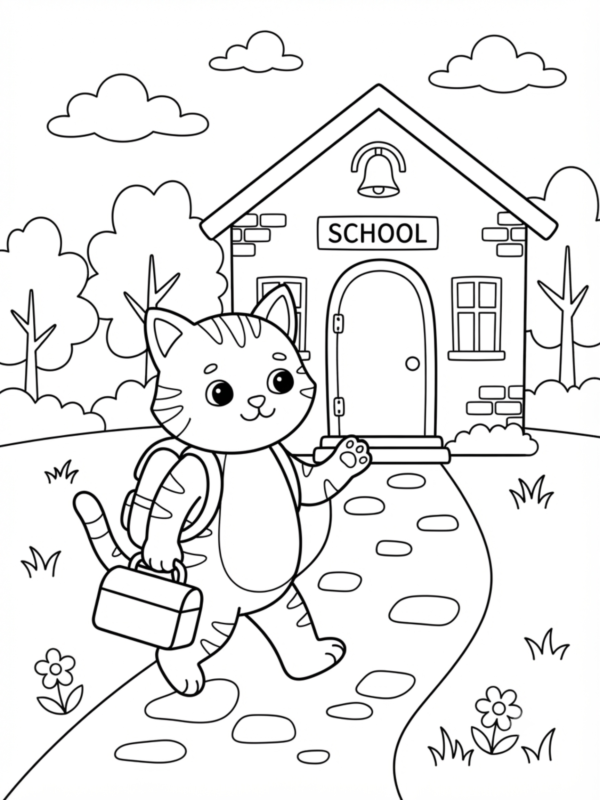 School Days Cat