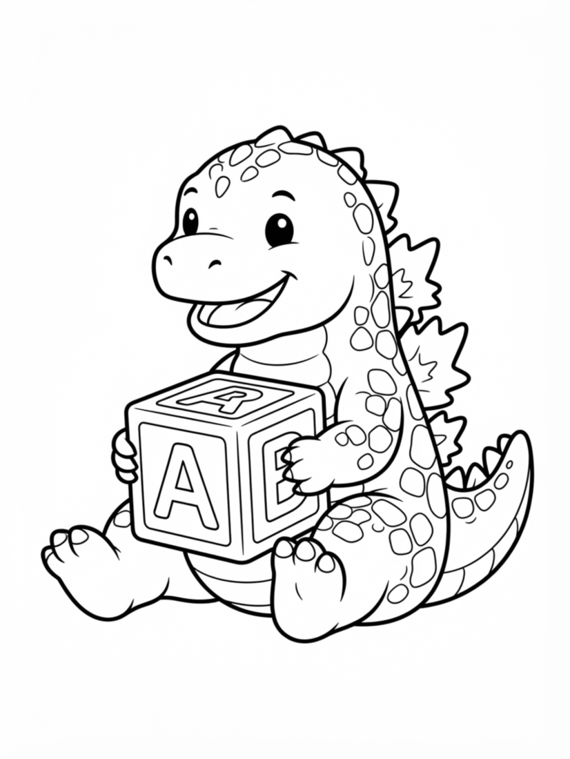 Sitting Godzilla