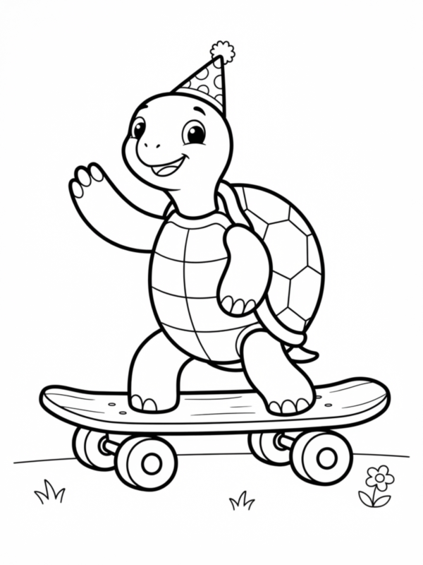 Skateboard Turtle