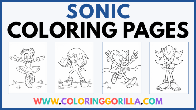 50+ Sonic Coloring Pages (Free Printable PDFs)