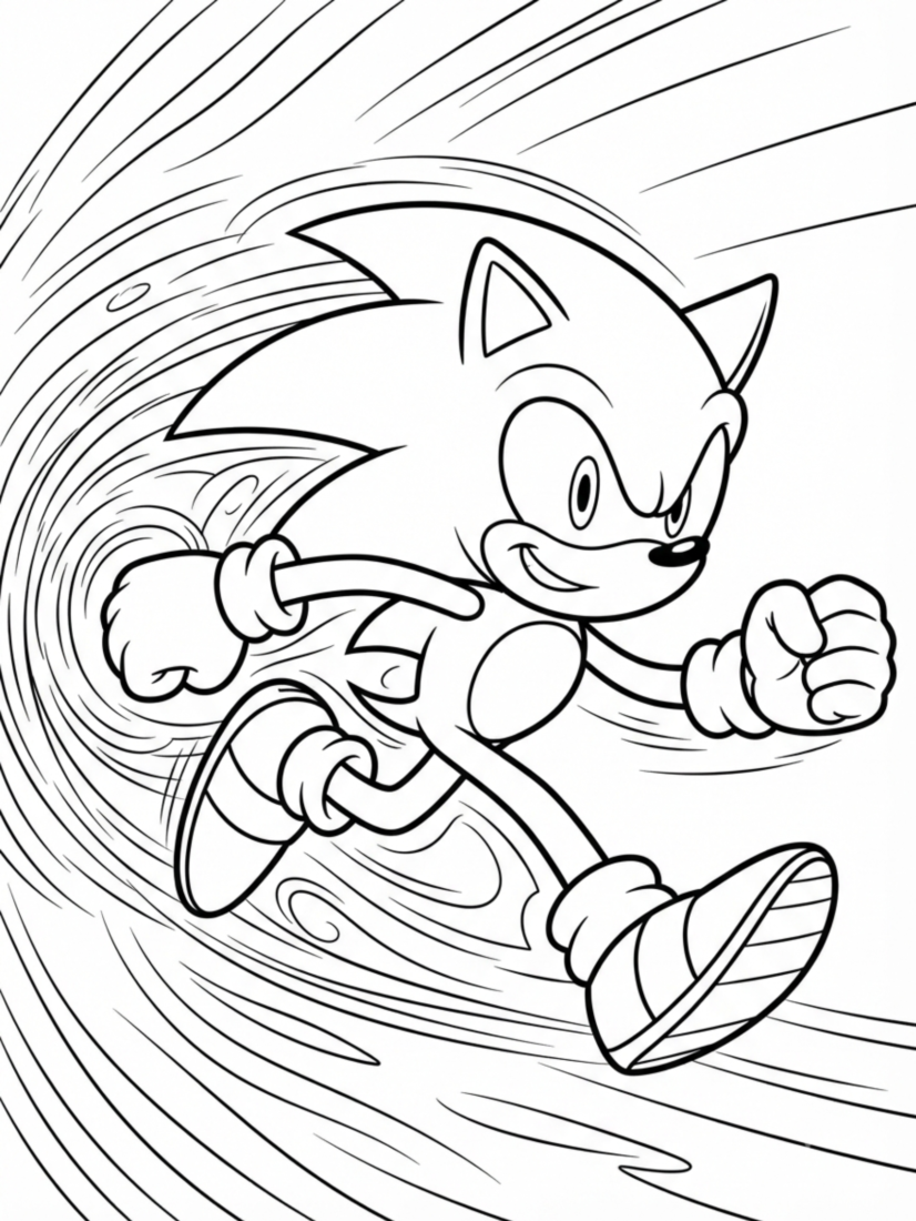 Sonic Running Fast