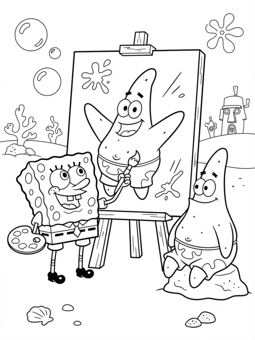 SpongeBob the Artist