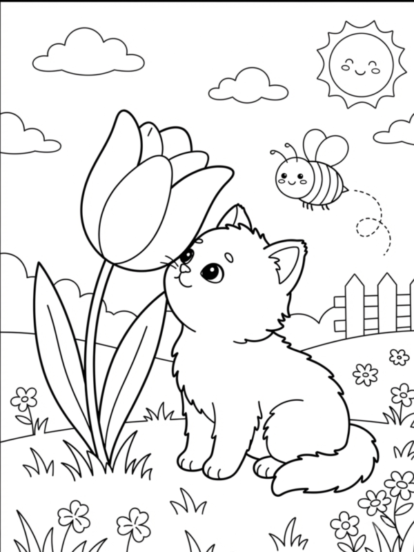 Springtime Kitty