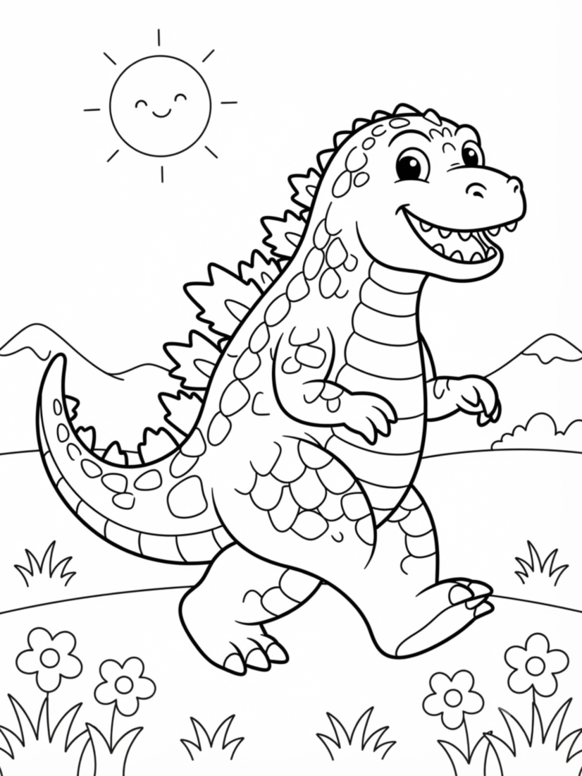 Strolling Godzilla