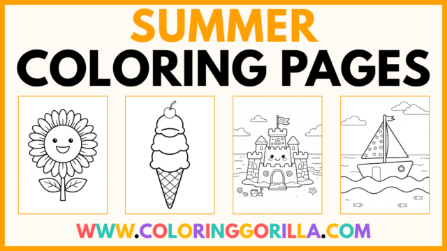 50+ Summer Coloring Pages (Free Printable PDFs)