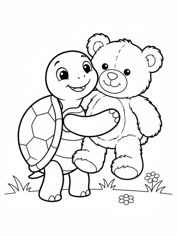 Teddy Bear Hug Turtle