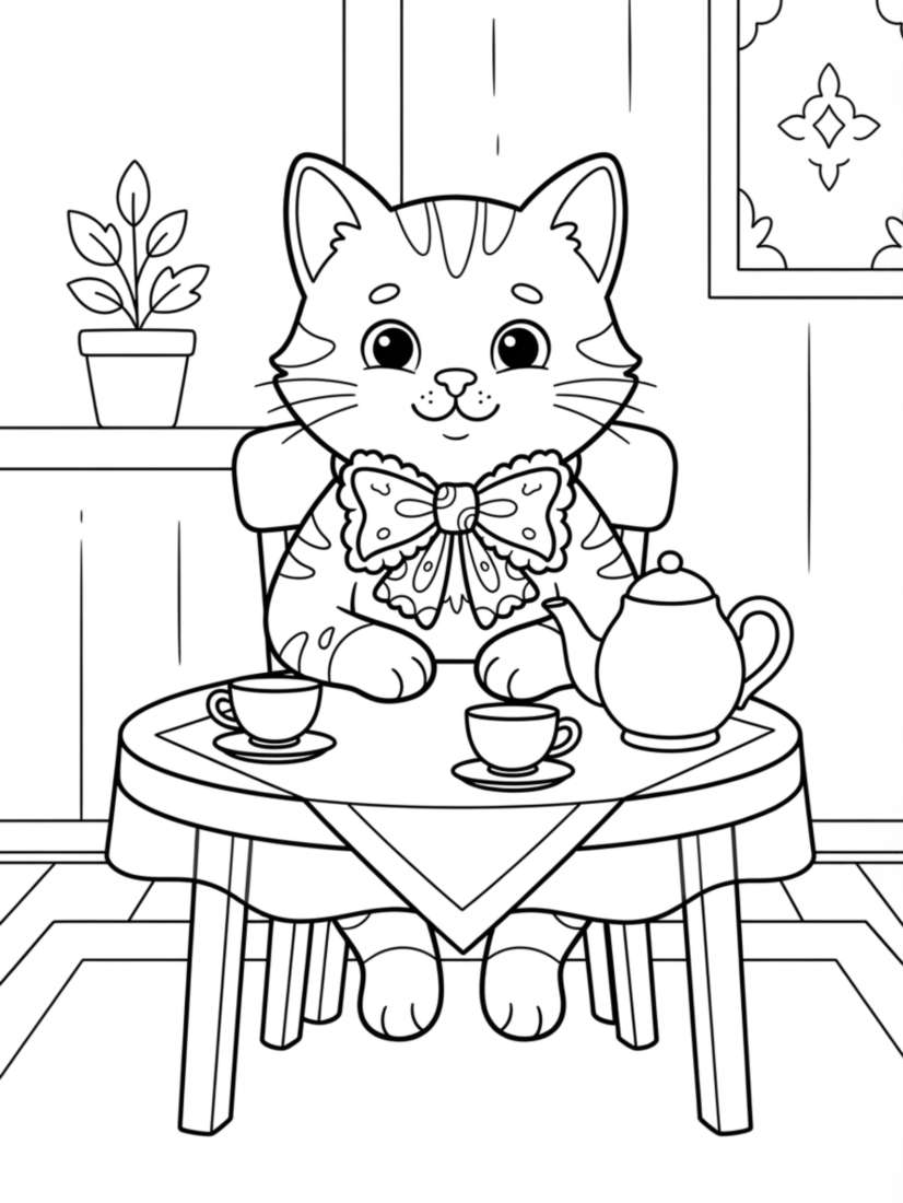 The Tea Party Cat