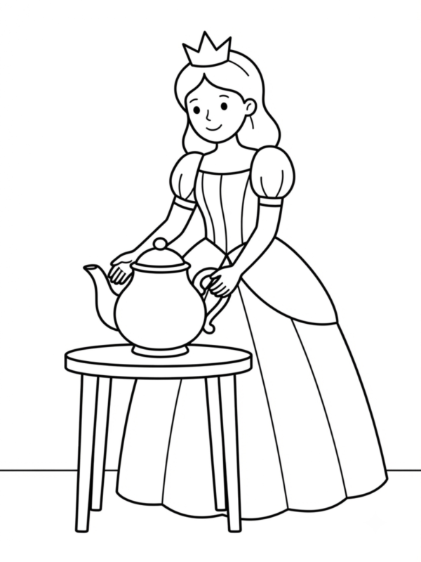 The Tea Party Setup